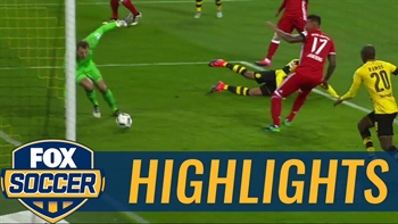 Aubameyang taps one in to put BVB in front vs. Bayern ' 2016-17 Bundesliga Highlights