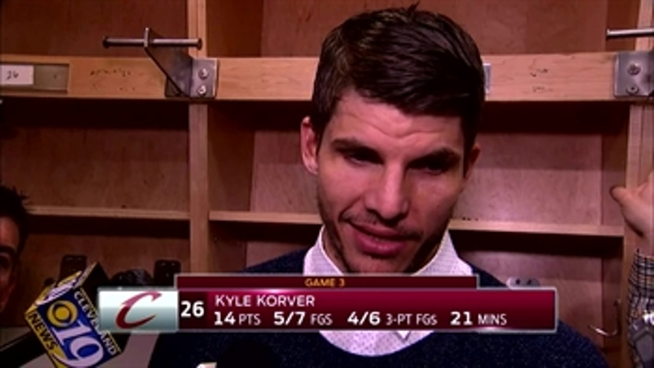 Korver on defense, playing his role