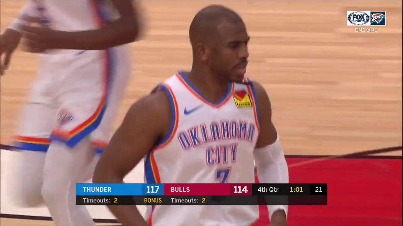 WATCH: Chris Paul Drives, Goes up with the Floater | Thunder ENCORE