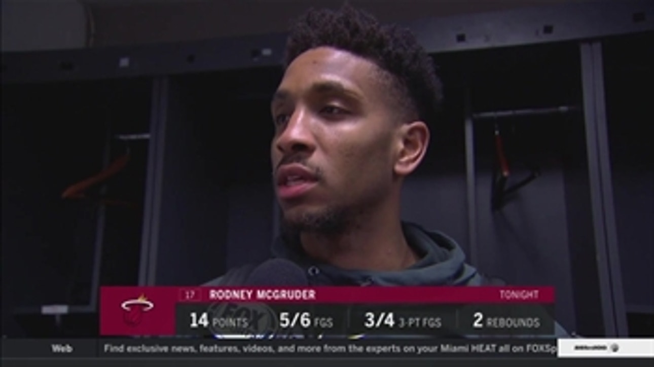 A selfless Rodney McGruder thankful for teammates after big game