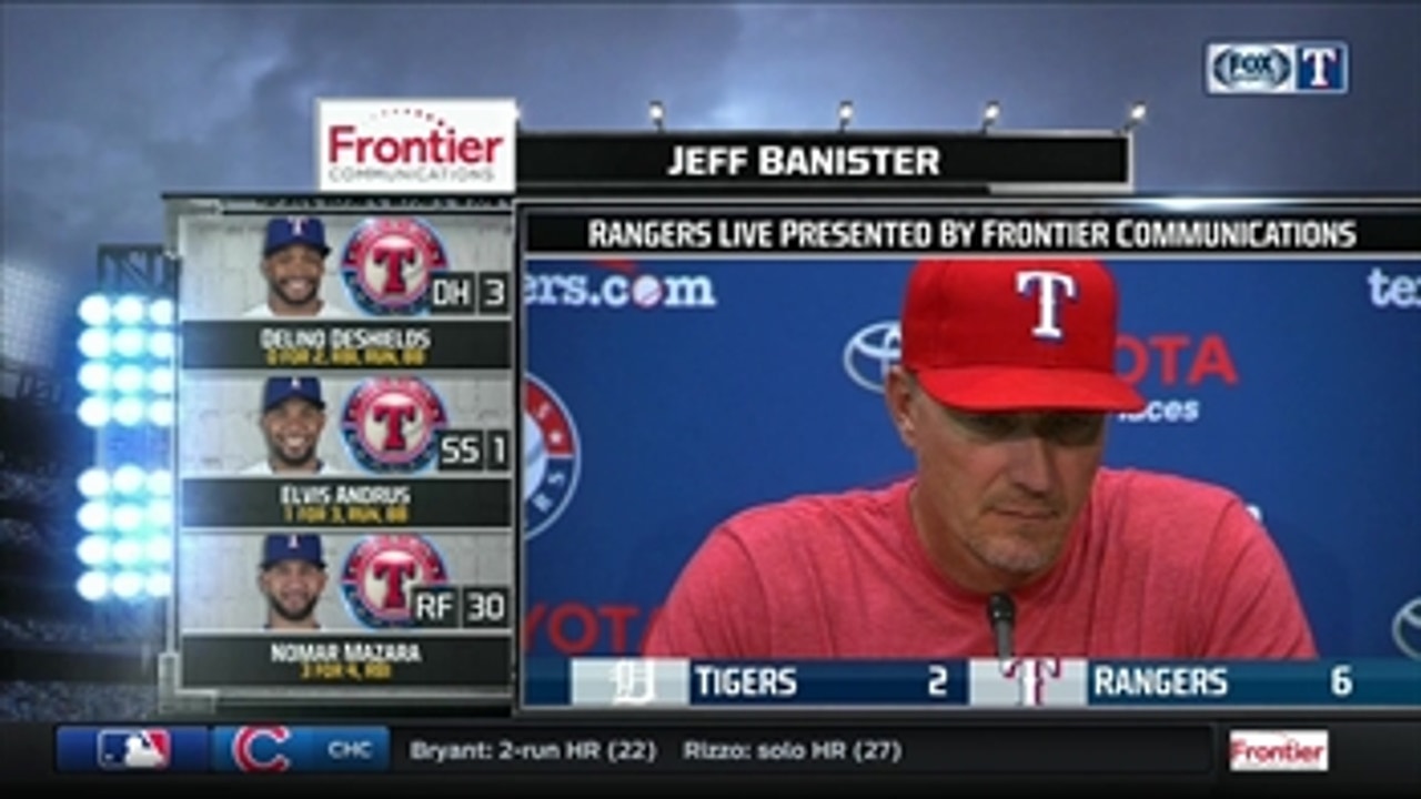 Jeff Banister got another quality start from Perez, Rangers beat Tigers