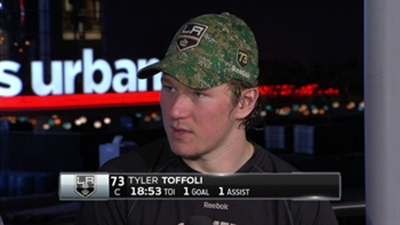 Tyler Toffoli on 'Kings Live' set following victory over Oilers