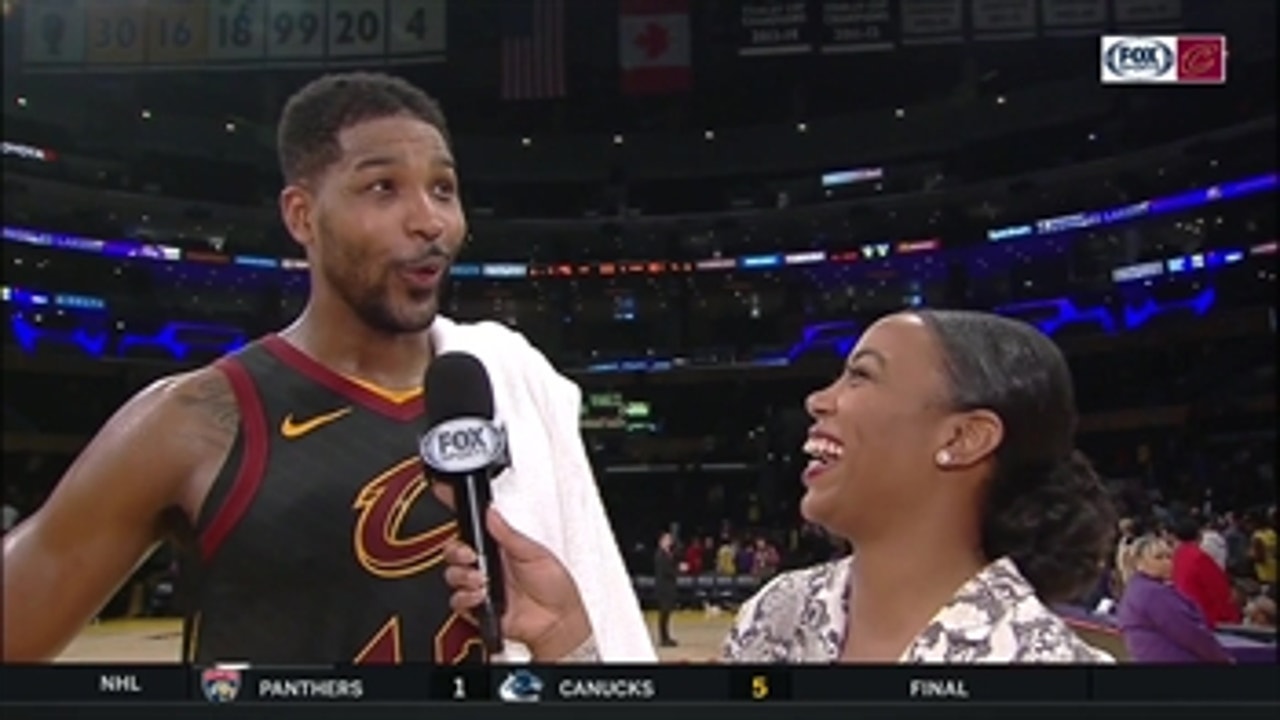 What was the Cavs' highlight of the night? Tristan Thompson gives his unbiased answer