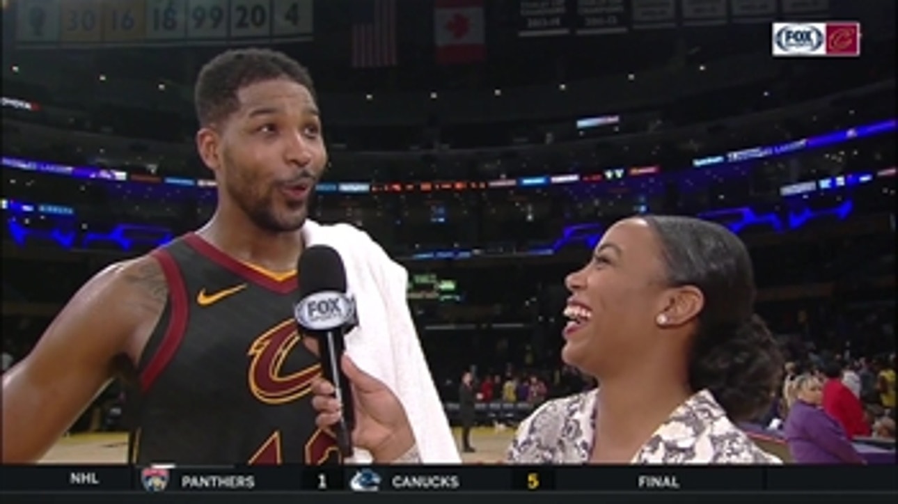 What was the Cavs' highlight of the night? Tristan Thompson gives his unbiased answer