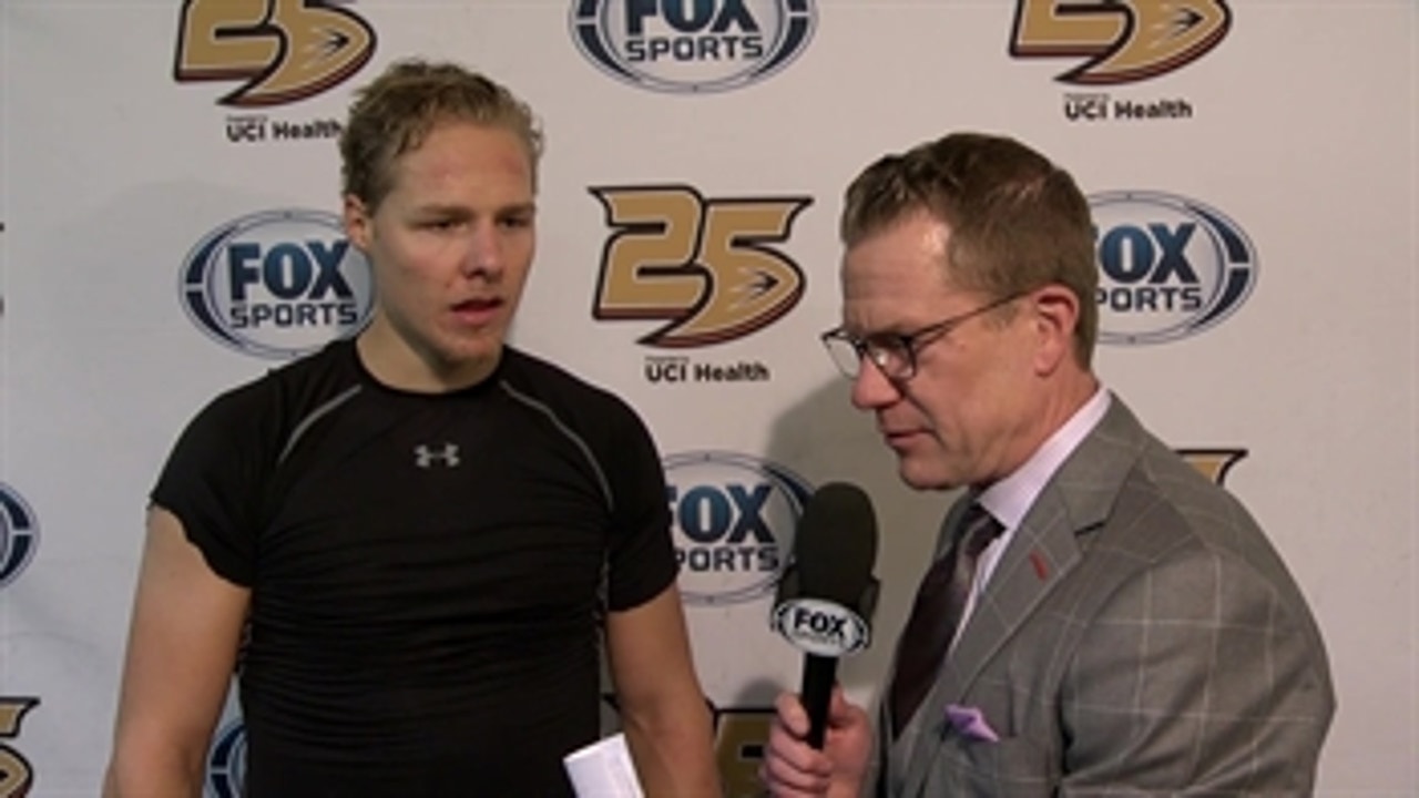 Hampus Lindholm on his game-winning assist, returning to the Ducks lineup