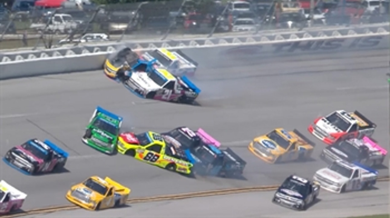Multiple playoff drivers taken out in massive wreck at Talladega ' 2018 TRUCK SERIES ' FOX NASCAR