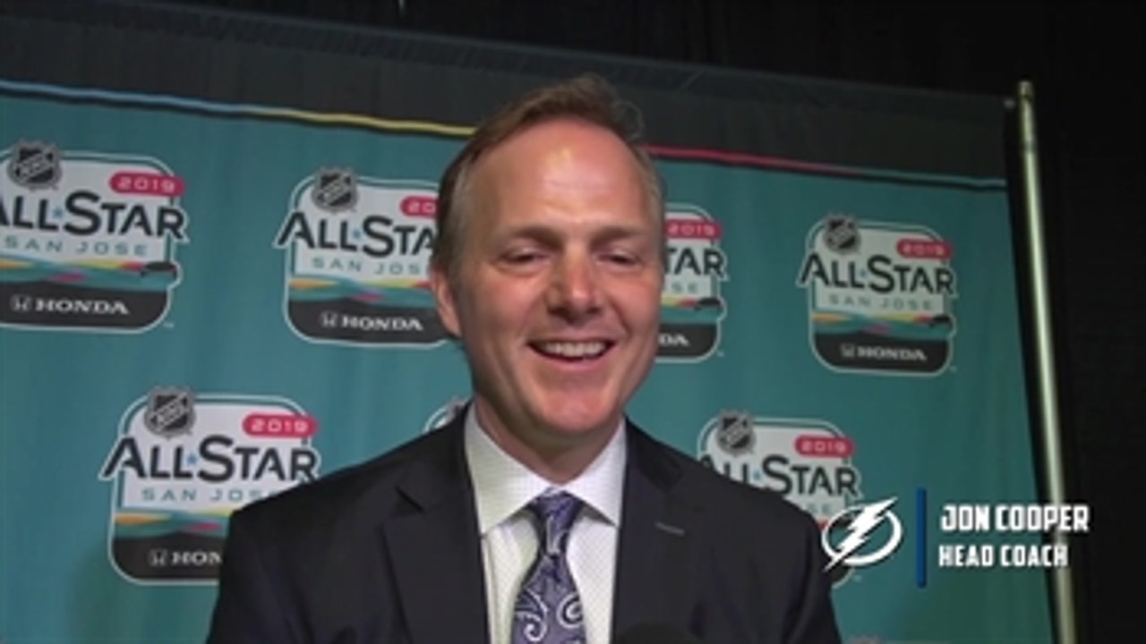 Lightning coach Jon Cooper reveals how he created his lineups for the All-Star Game