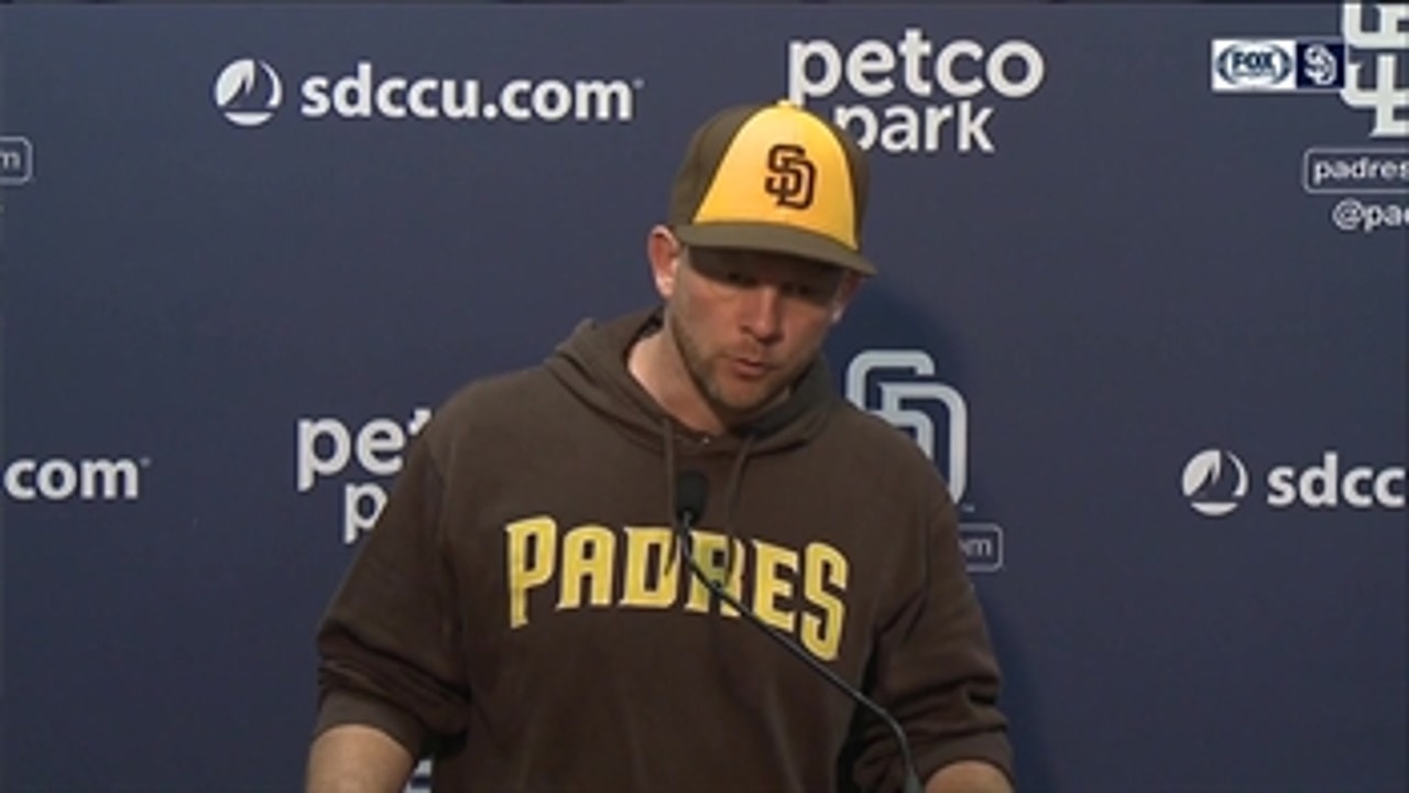 Padres skipper Andy Green talks about Erlin, approach on offense following shutout loss