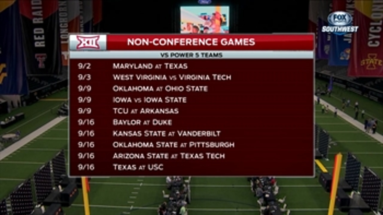 Big 12 has put together a strong slate of Power 5 Non-Conference Games