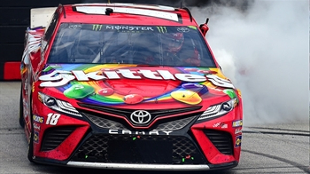 Kyle Busch scores his eighth win at Bristol Motor Speedway