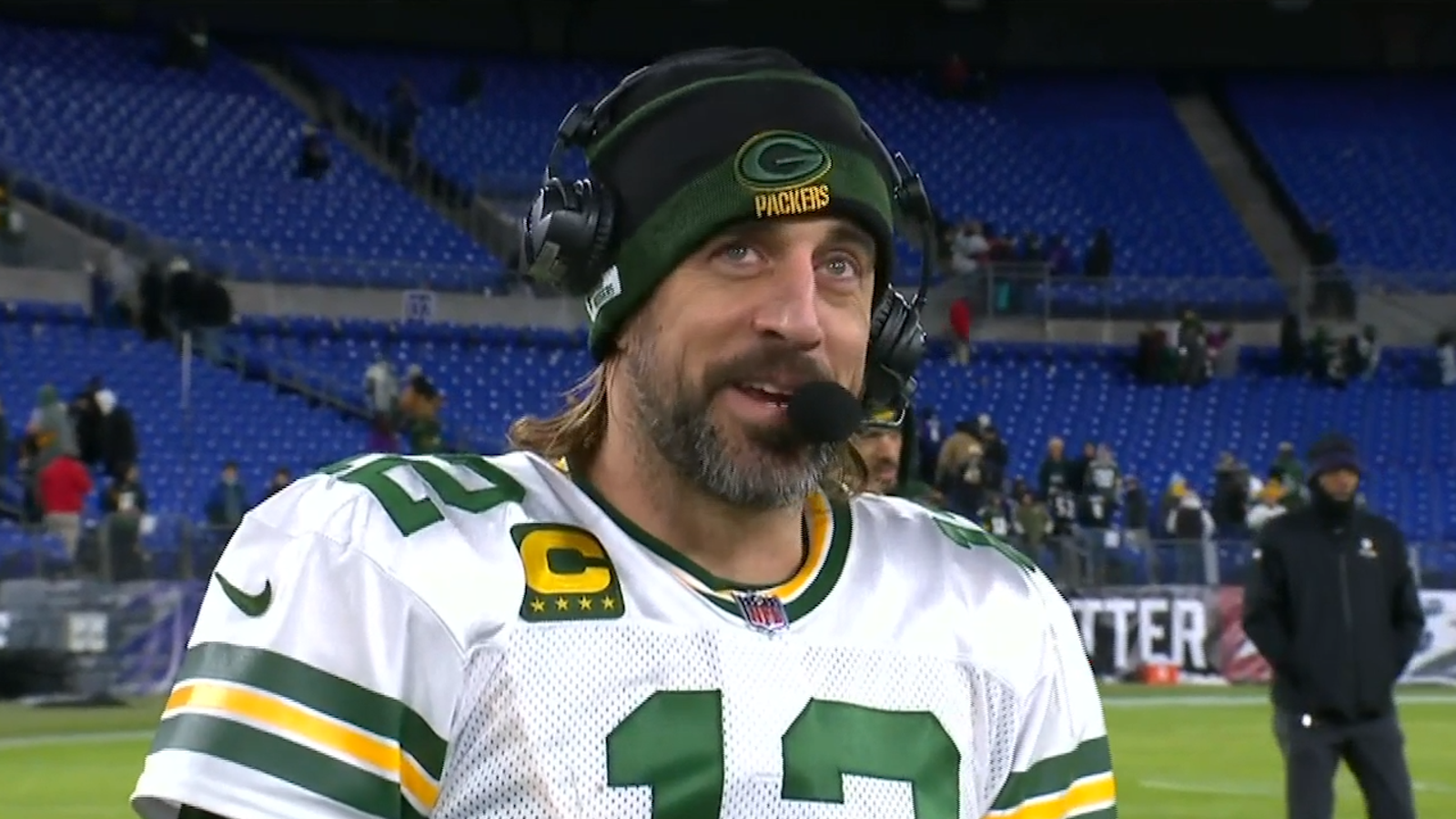 "Hopefully I can break that record at home on Christmas." — Aaron Rodgers on tying Brett Favre's record