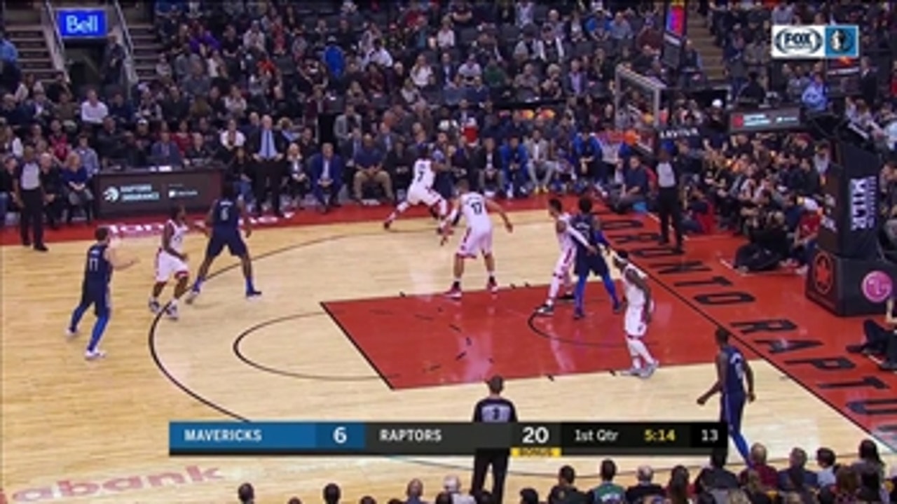 WATCH: Wes Matthews Hits One From Winnipeg ' Mavericks vs. Raptors