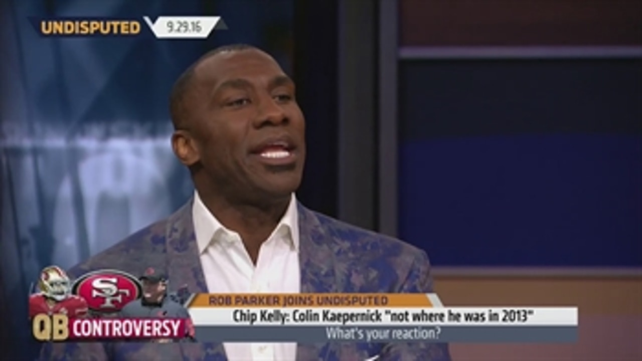 Shannon Sharpe is perplexed by Chip Kelly's latest remarks on Kaepernick ' UNDISPUTED