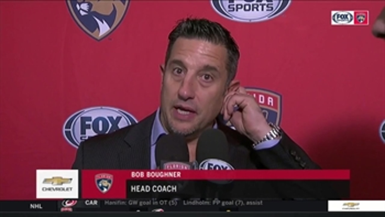 Bob Boughner: I think we earned that point tonight