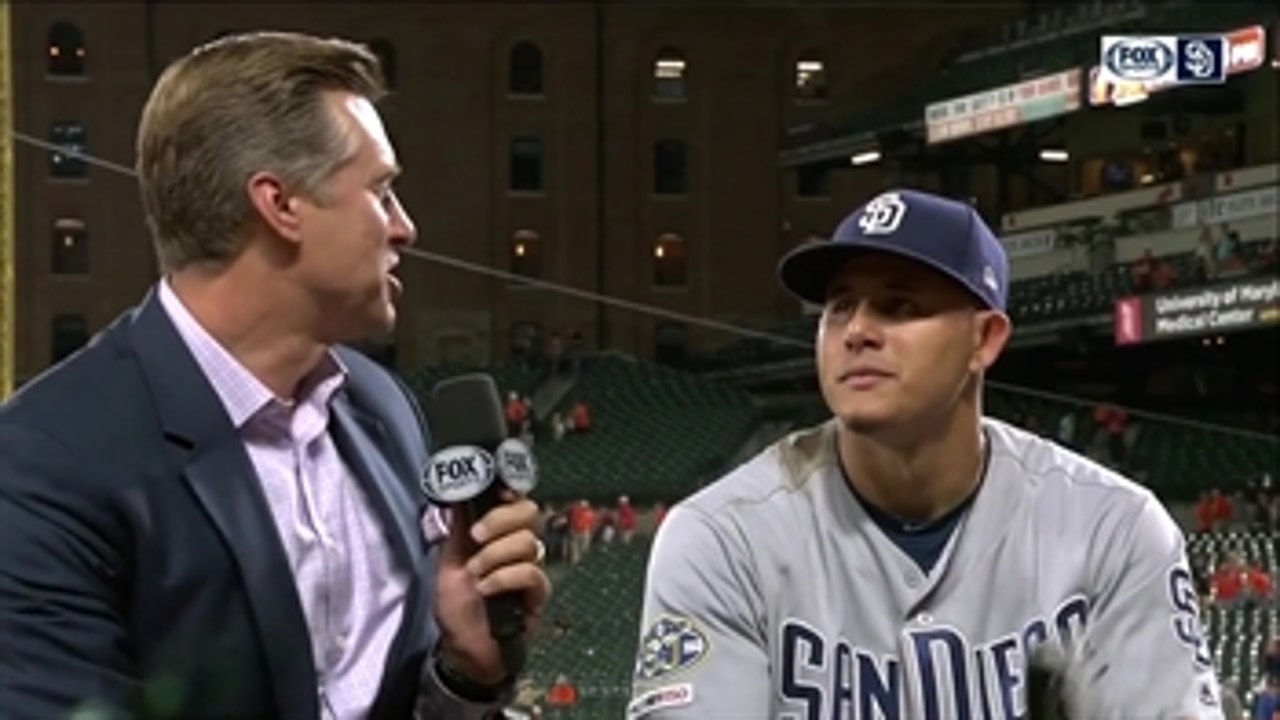 Manny Machado talks about his return to Baltimore after the Padres win