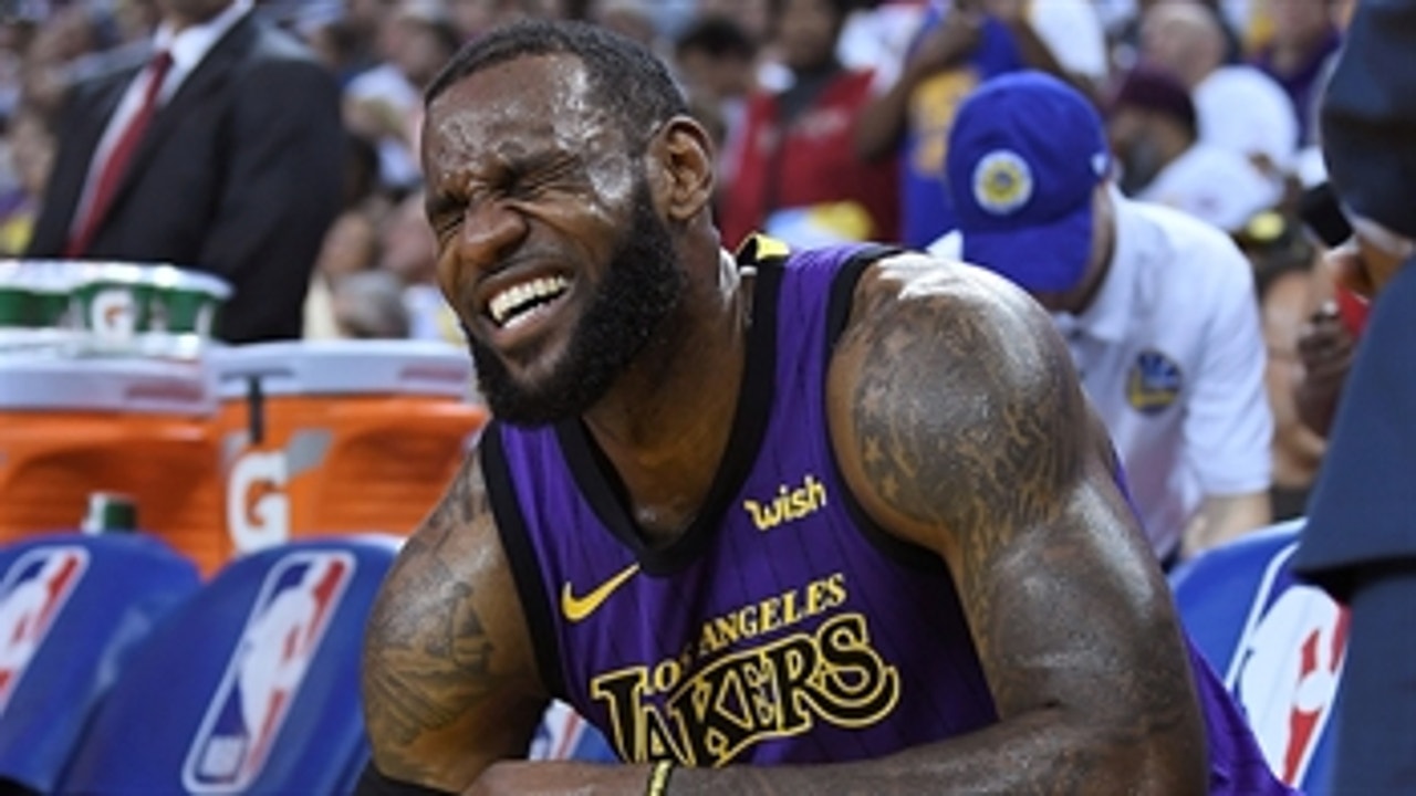 Skip Bayless gives his thoughts on LeBron James' groin injury against the Warriors