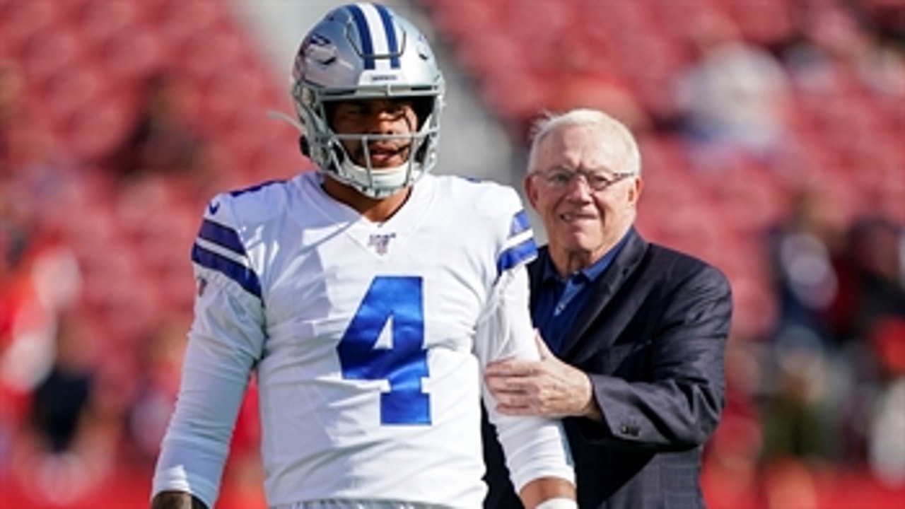 Skip Bayless thinks Jerry Jones made a mistake not extending Dak's contract during the season