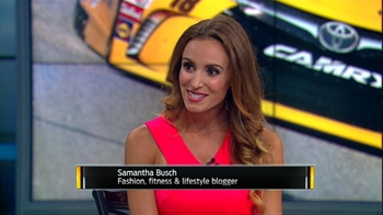 Samantha Busch Visits 'NASCAR Race Hub'