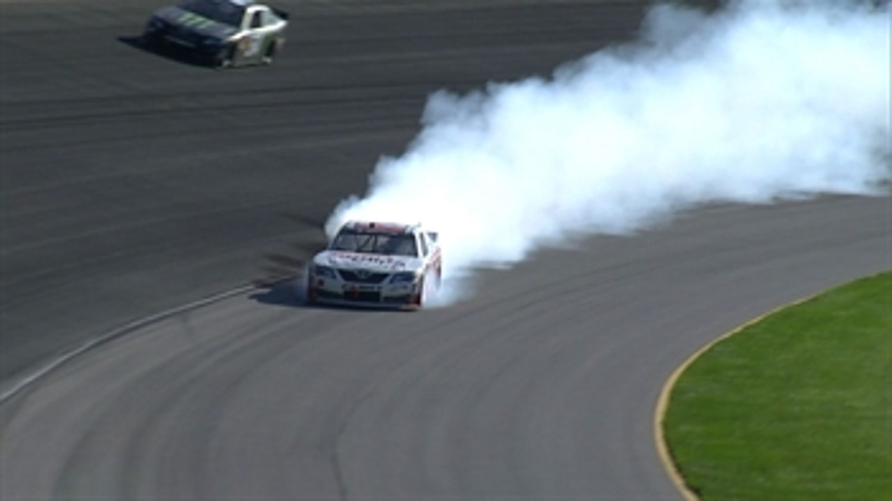 NNS: Denny Hamlin Out with Blown Engine - Chicago 2014