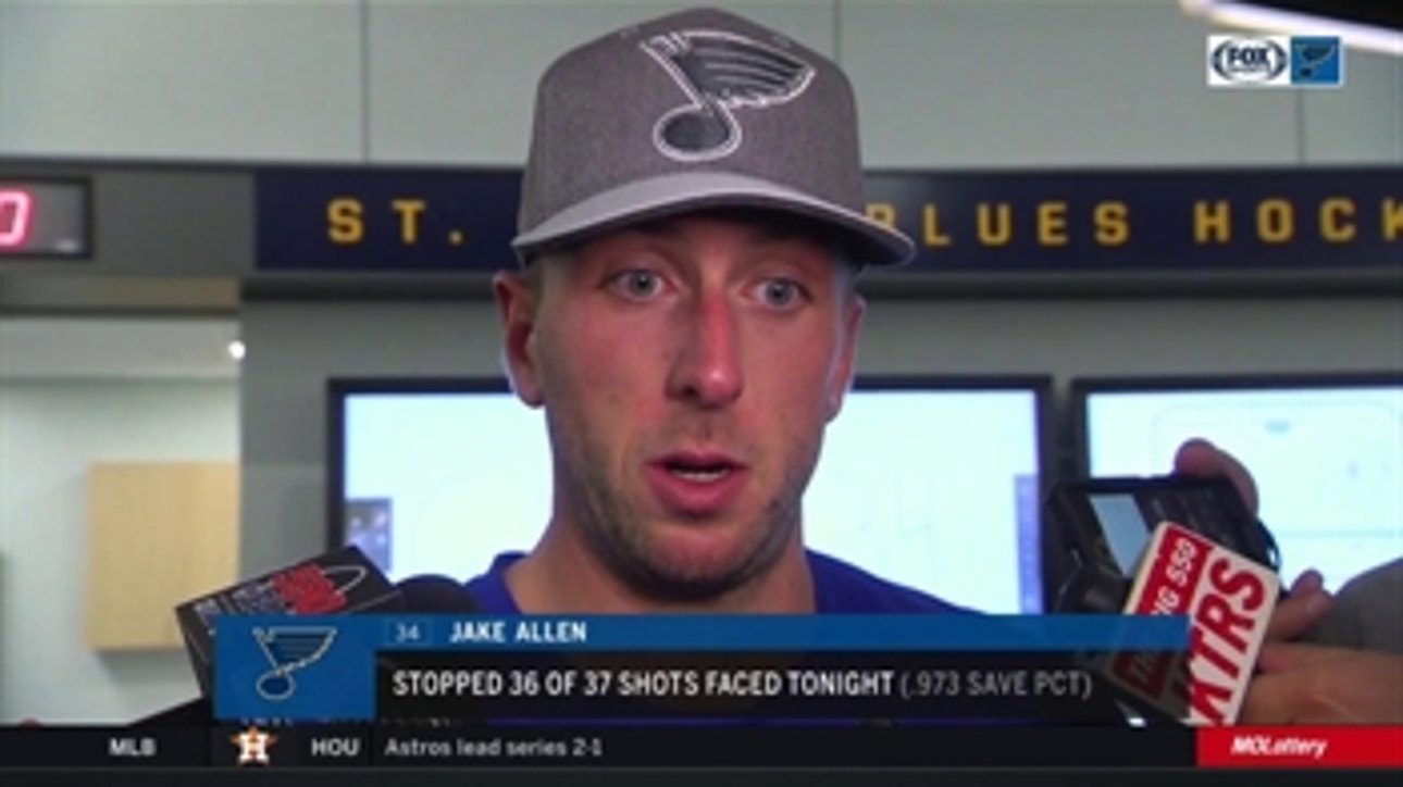 Jake Allen: 'We had to be on our toes' against Blue Jackets