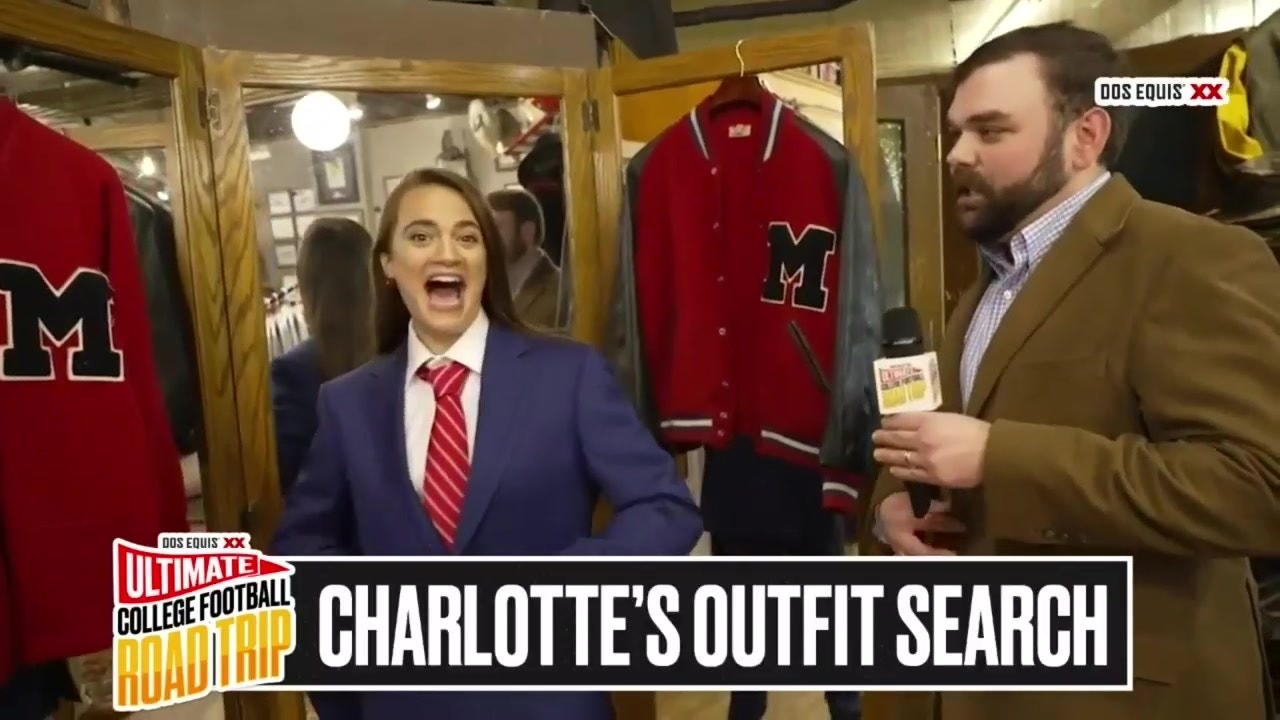 Charlotte Wilder finds the perfect tailgate outfit in Oxford, MI ' Ultimate College Football Road Trip