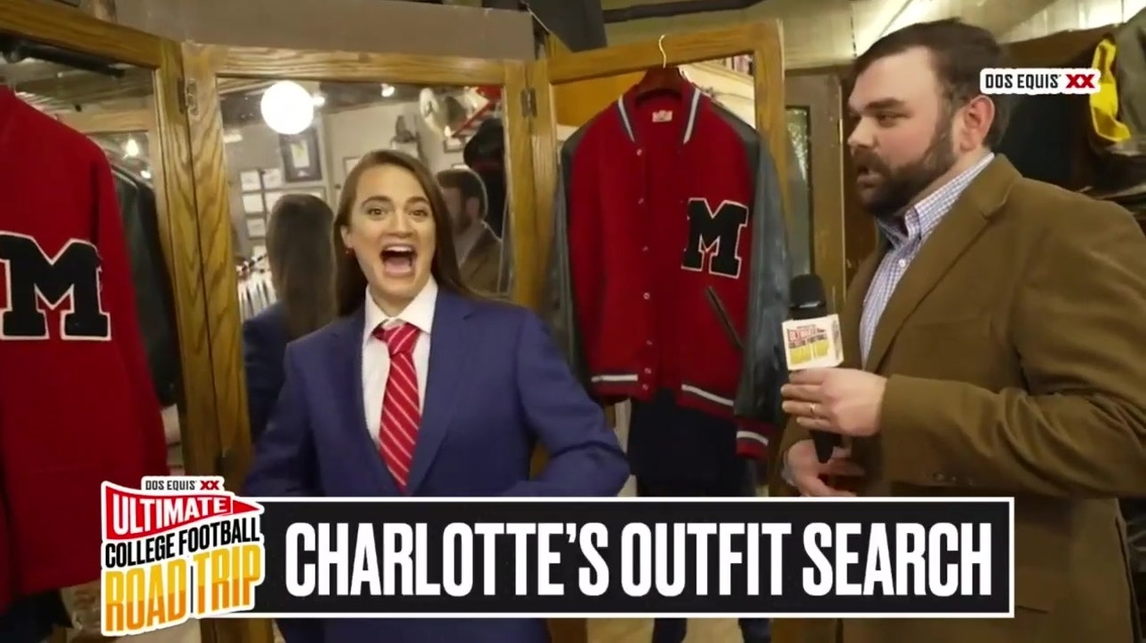 Charlotte Wilder finds the perfect tailgate outfit in Oxford, MI | Ultimate College Football Road Trip