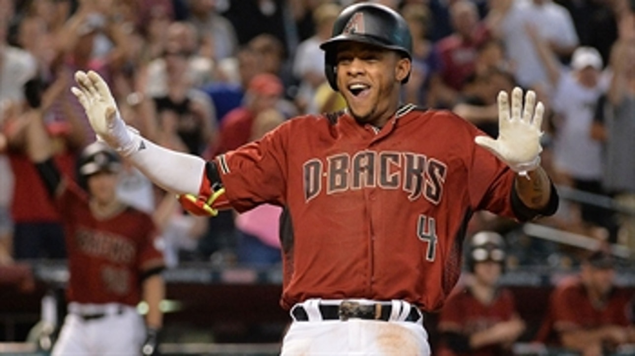 Ketel Marte with the stand-up inside-the-park home run