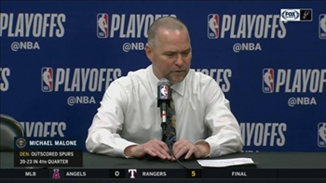 Michael Malone on Nuggets defeating the Spurs in Game 2