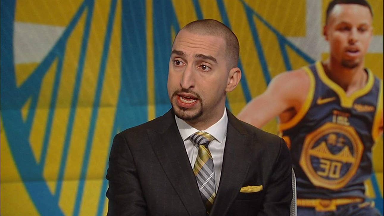 Nick Wright reacts to the Raptors sweep of the Warriors without Kawhi ' NBA ' FIRST THINGS FIRST