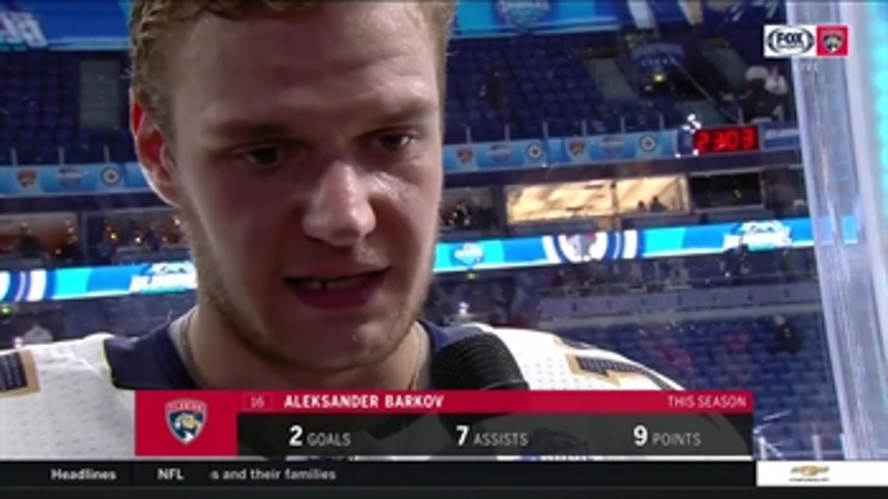 Panthers captain Aleksander Barkov thankful for opportunity to play in Finland
