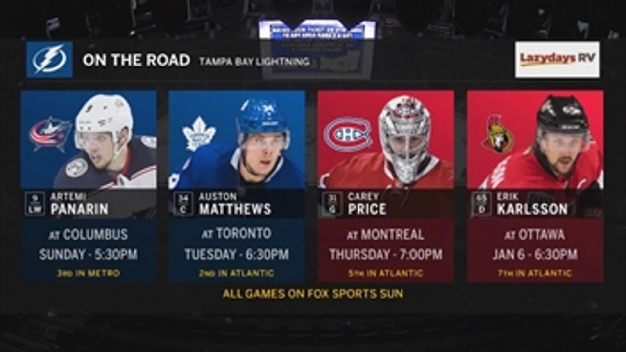 Lightning's long road trip begins with rematch against Blue Jackets