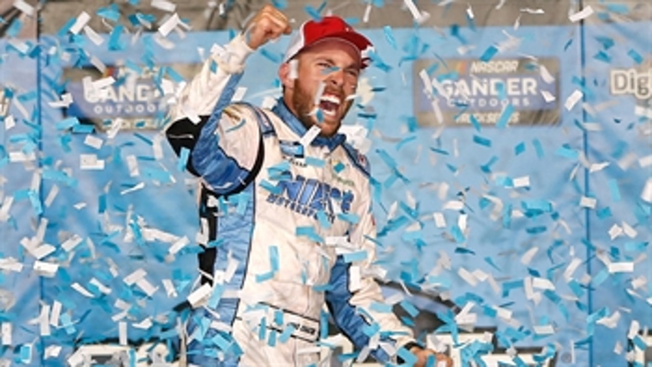 Ross Chastain claims first career NASCAR Truck Series win after Stewart Friesen runs out of gas in Kansas