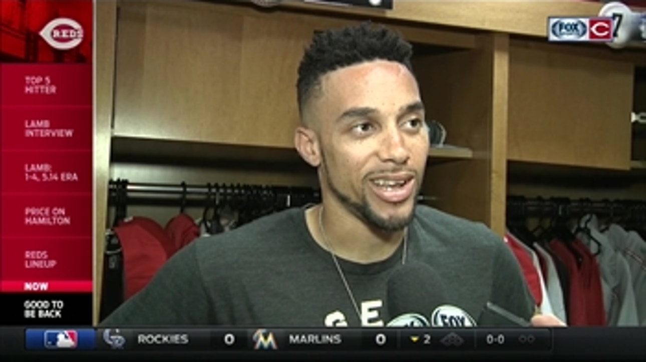 Reds' Billy Hamilton is happy to be back