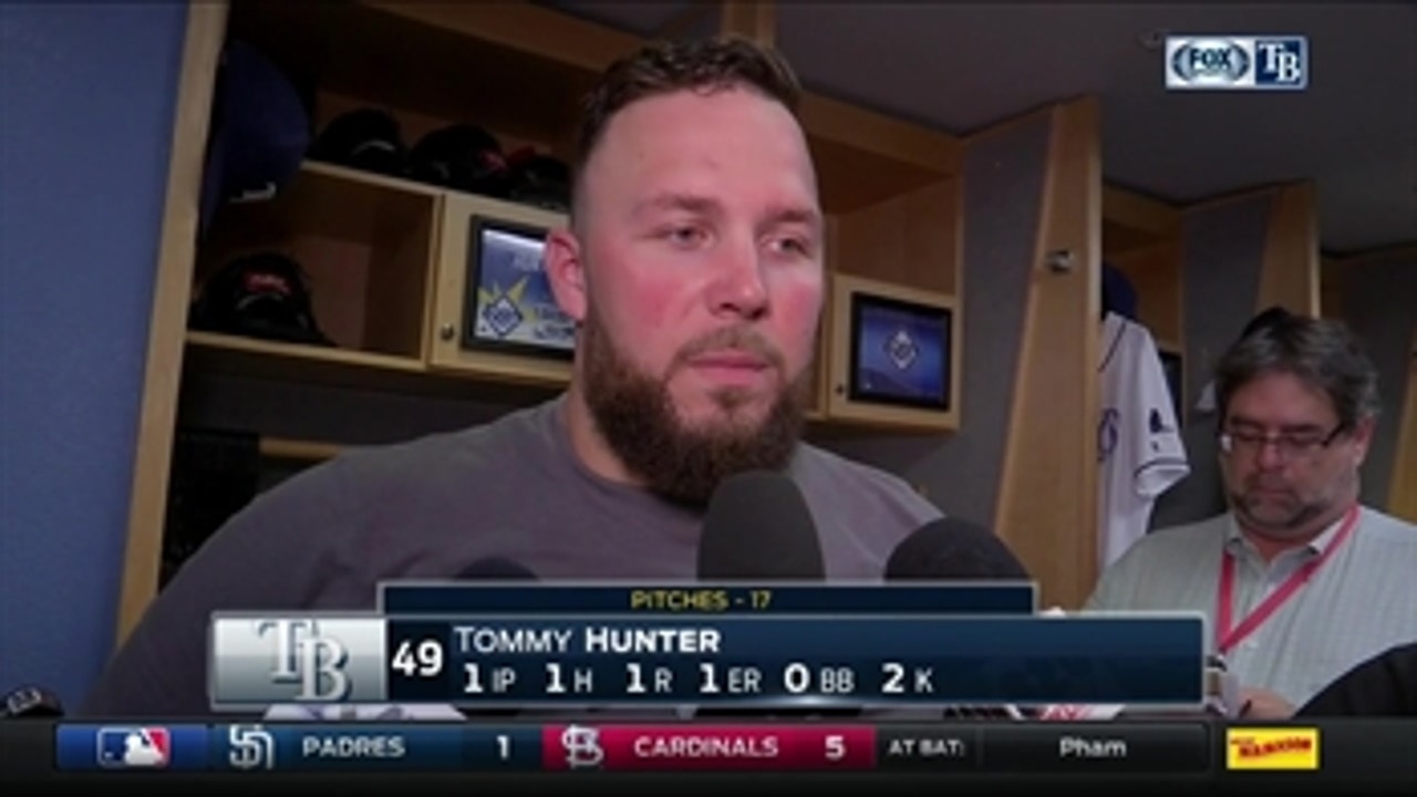 Tommy Hunter on allowing HR: I left a curveball up