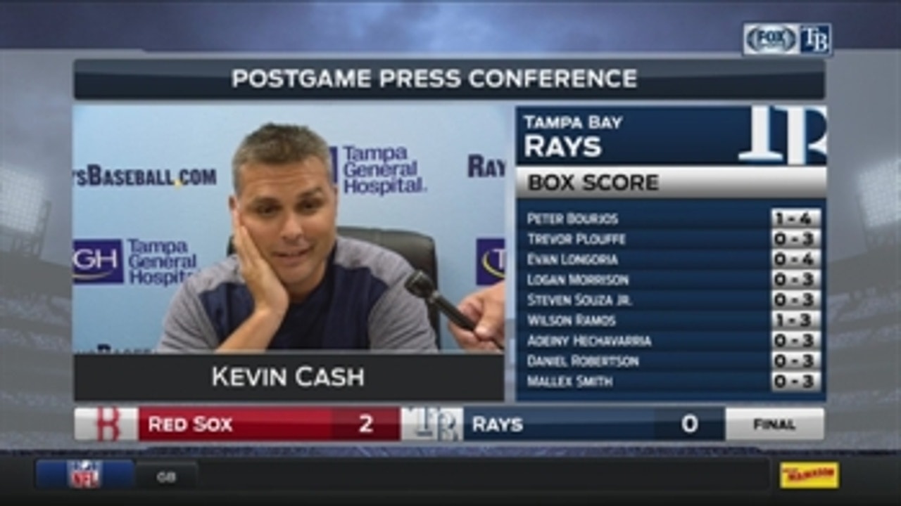 Kevin Cash says Rays threw the ball well, Chris Sale is 'not easy'