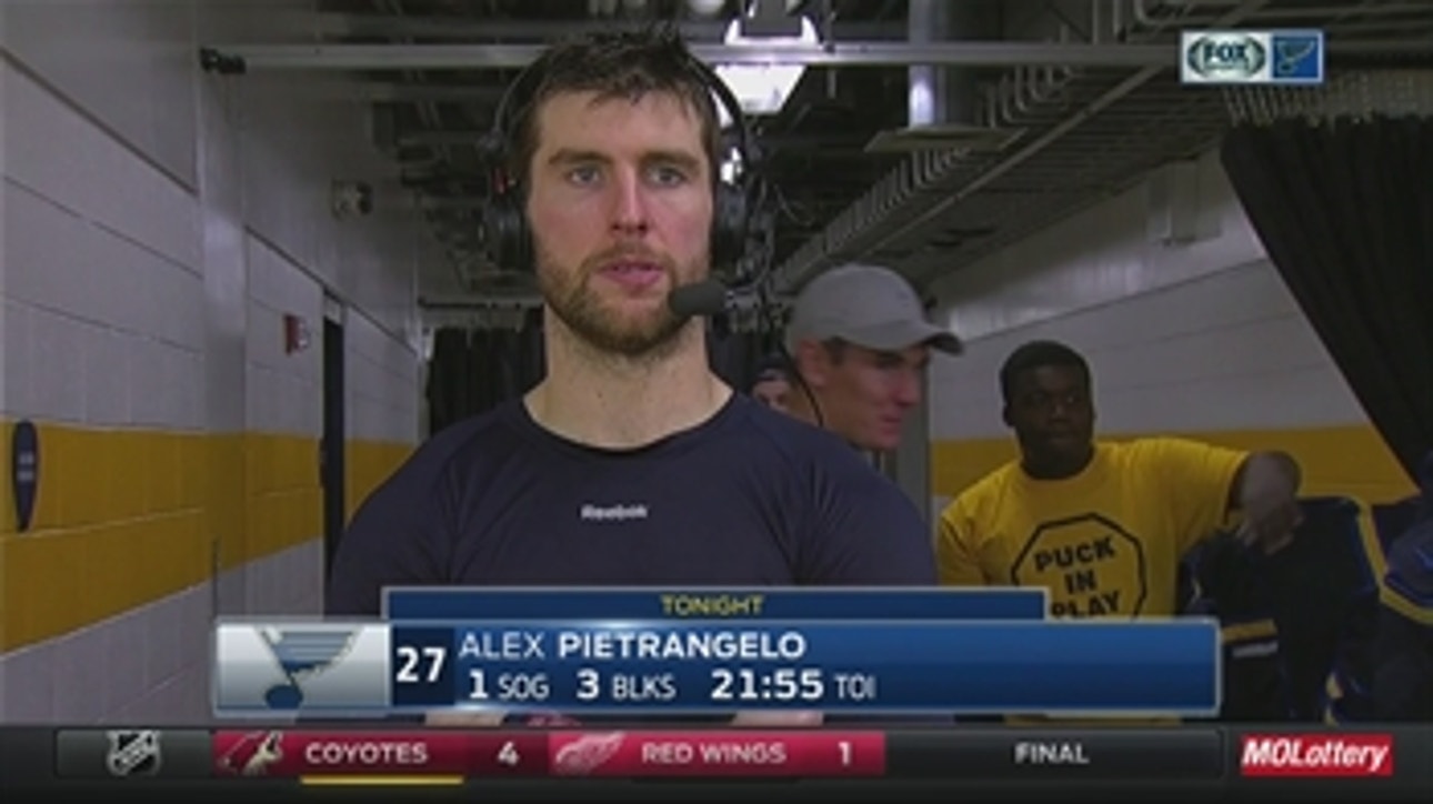 Pietrangelo: Blues 'didn't compete' how they needed to in third period