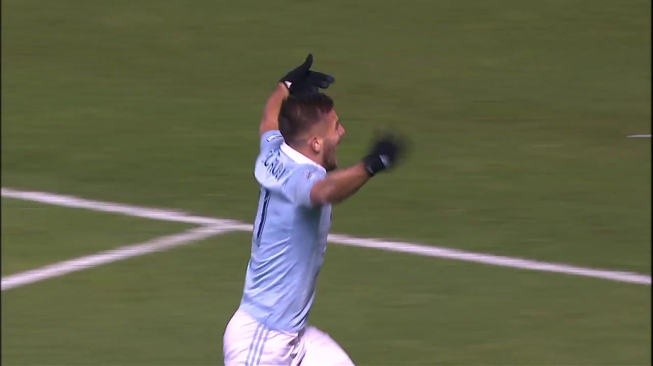 Diego Rubio levels the score for Sporting KC ' Audi 2018 MLS Cup Playoffs