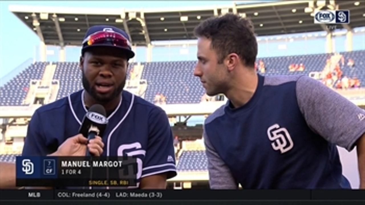 Margot discusses his learning curve, RBI single after win