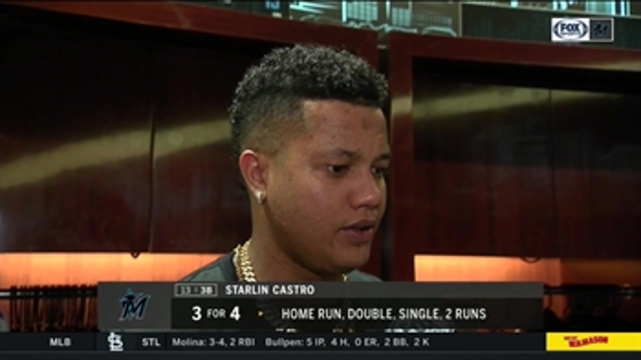 Starlin Castro says his goal remains 'to help the team win' after matching a career-high of 21 HR