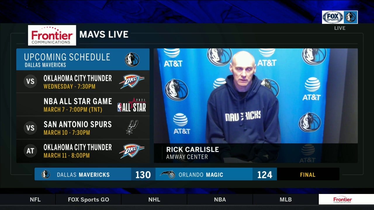Rick Carlisle on Brunson: 'He's learned a lot about defense'