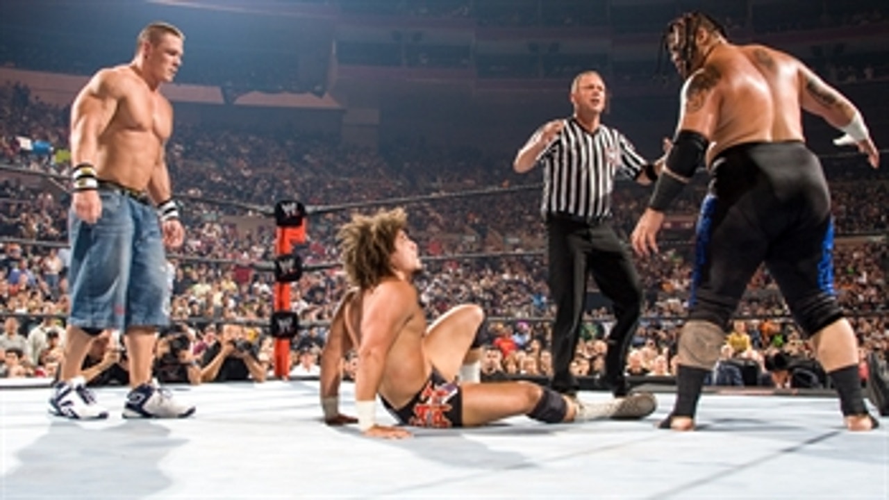 John Cena & Umaga vs. Randy Orton & Carlito: Raw, Aug. 13, 2007 (Full Match)