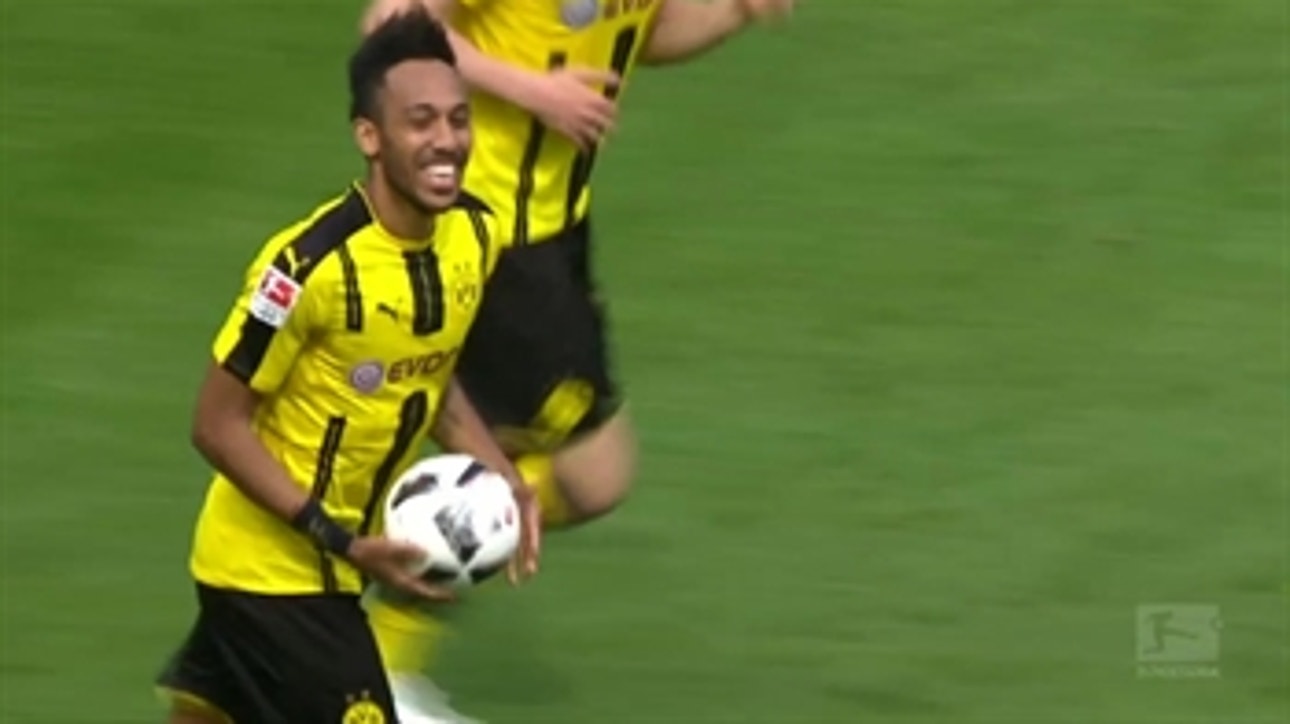 Pierre-Emerick Aubameyang scores equalizer​ ' 2016-17 Bundesliga Highlights