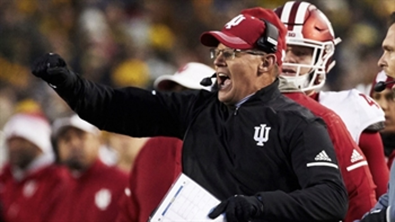 Watch Indiana head coach Tom Allen fire up his Hoosiers before the Michigan game