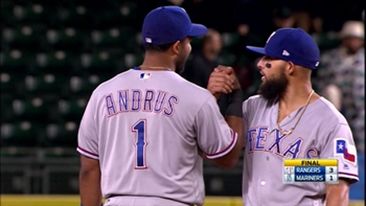 Rangers finish off the Mariners with a 1-2-3 ninth inning