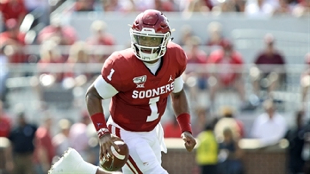 Jalen Hurts leads No. 5 Oklahoma to an early 14-0 lead over West Virginia