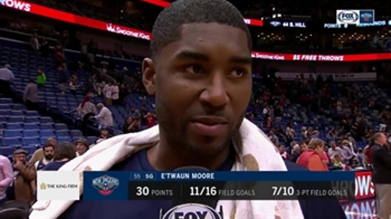 E'Twaun Moore, Pelicans relaxed in win over Memphis