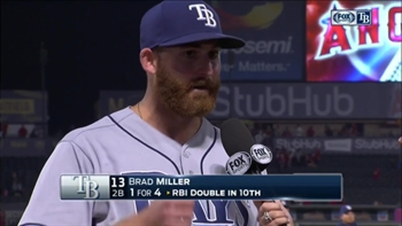 Brad Miller discusses his game-winning RBI in the 10th