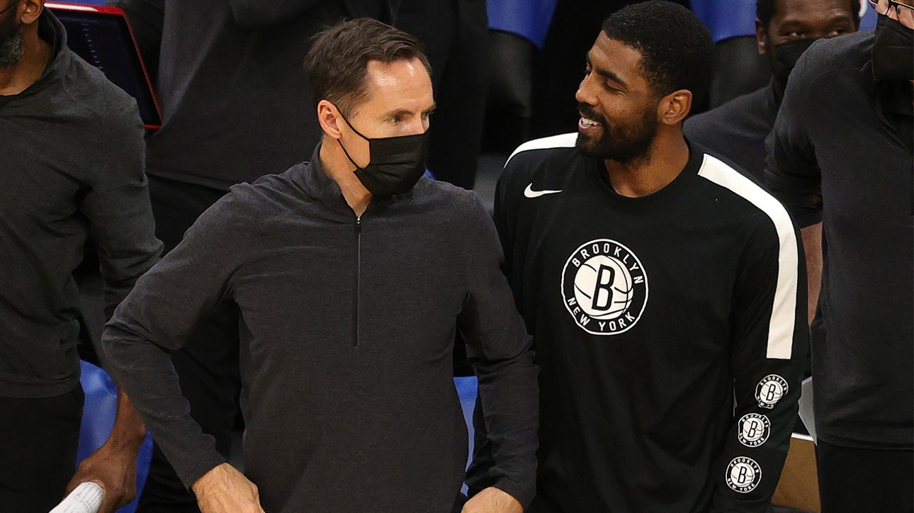 Skip Bayless is still a fan of Kyrie Irving after he left Steve Nash & Nets hanging against 76ers | UNDISPUTED