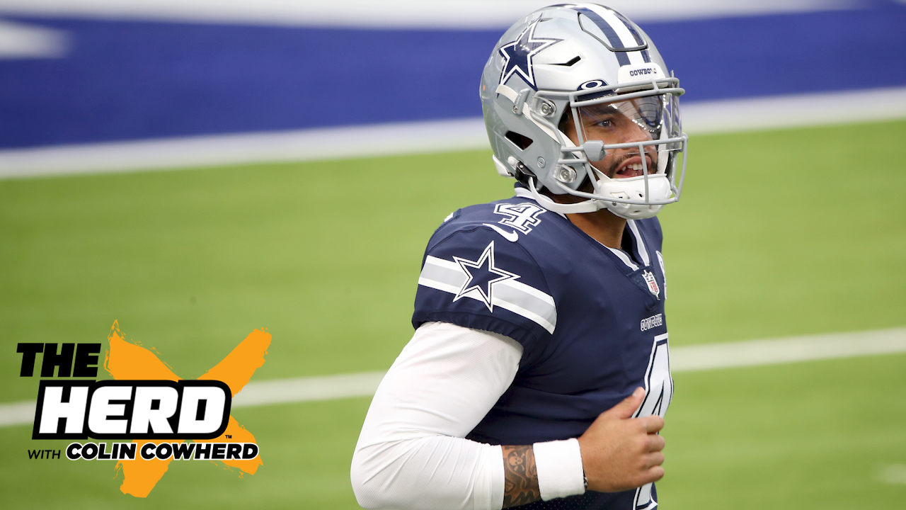 Colin Cowherd: 'Dak Prescott had a ton of leverage until' Russell Wilson played his hand | THE HERD