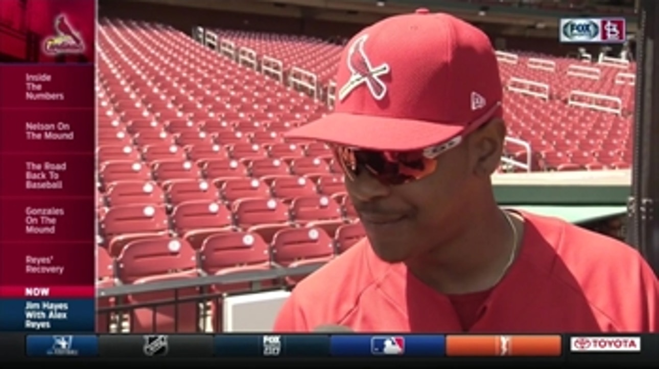 Alex Reyes expects to starting throwing in four weeks